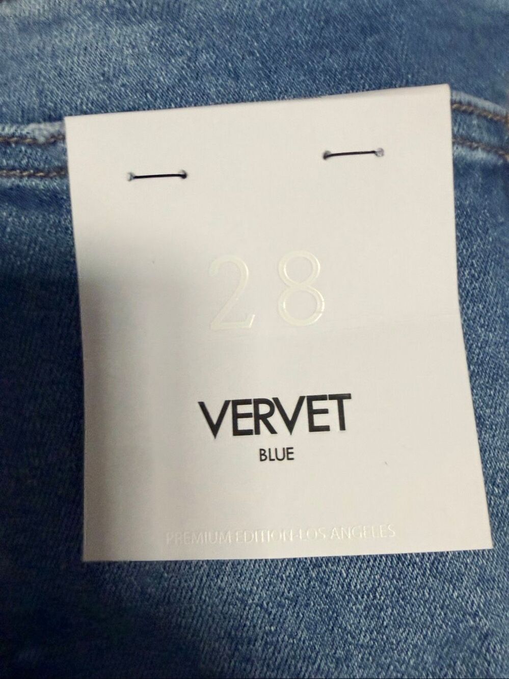 Vervet Olivia Blue High Rise Wide Leg Denim Jeans Womens Pants Size 28 NWT - Picture 3 of 7
